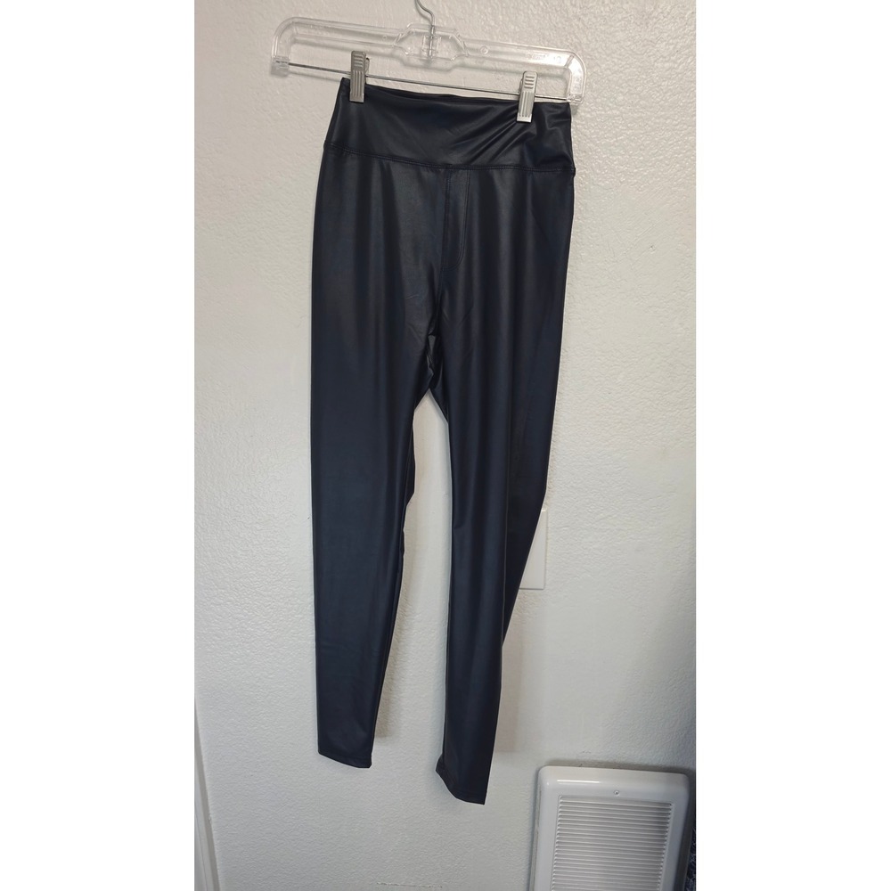 OFFLINE by Aerie Faux Leather Leggings Womens S Short Navy Blue New With Tags